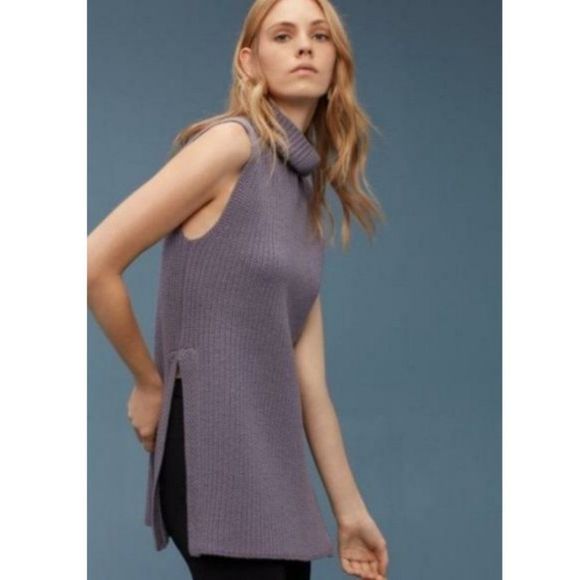 Aritzia Sweaters - Aritzia Wilfred Durandal Sweater Sleeveless Funnel-neck Sweater, Size Medium